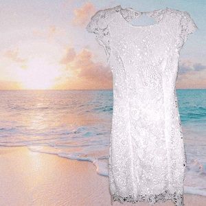 White lace dress